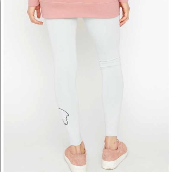 Ivory Ella Athletic Leggings Pants Elephant Black print Women’s Large - Picture 2 of 10